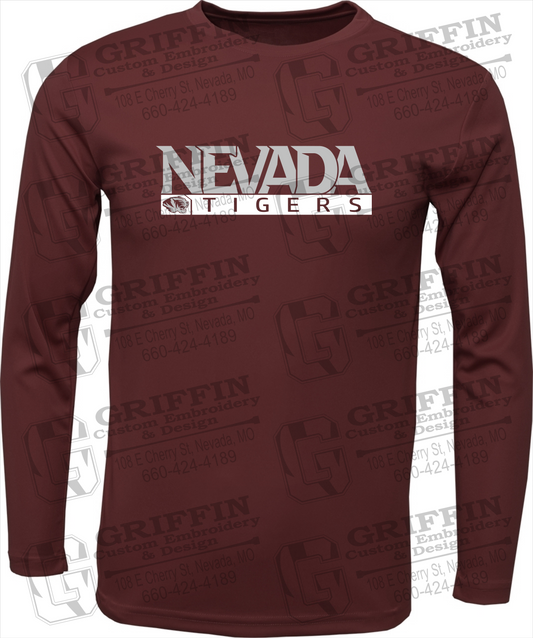 Toddler Dry-Fit Long Sleeve T-Shirt - Nevada Tigers 22-G