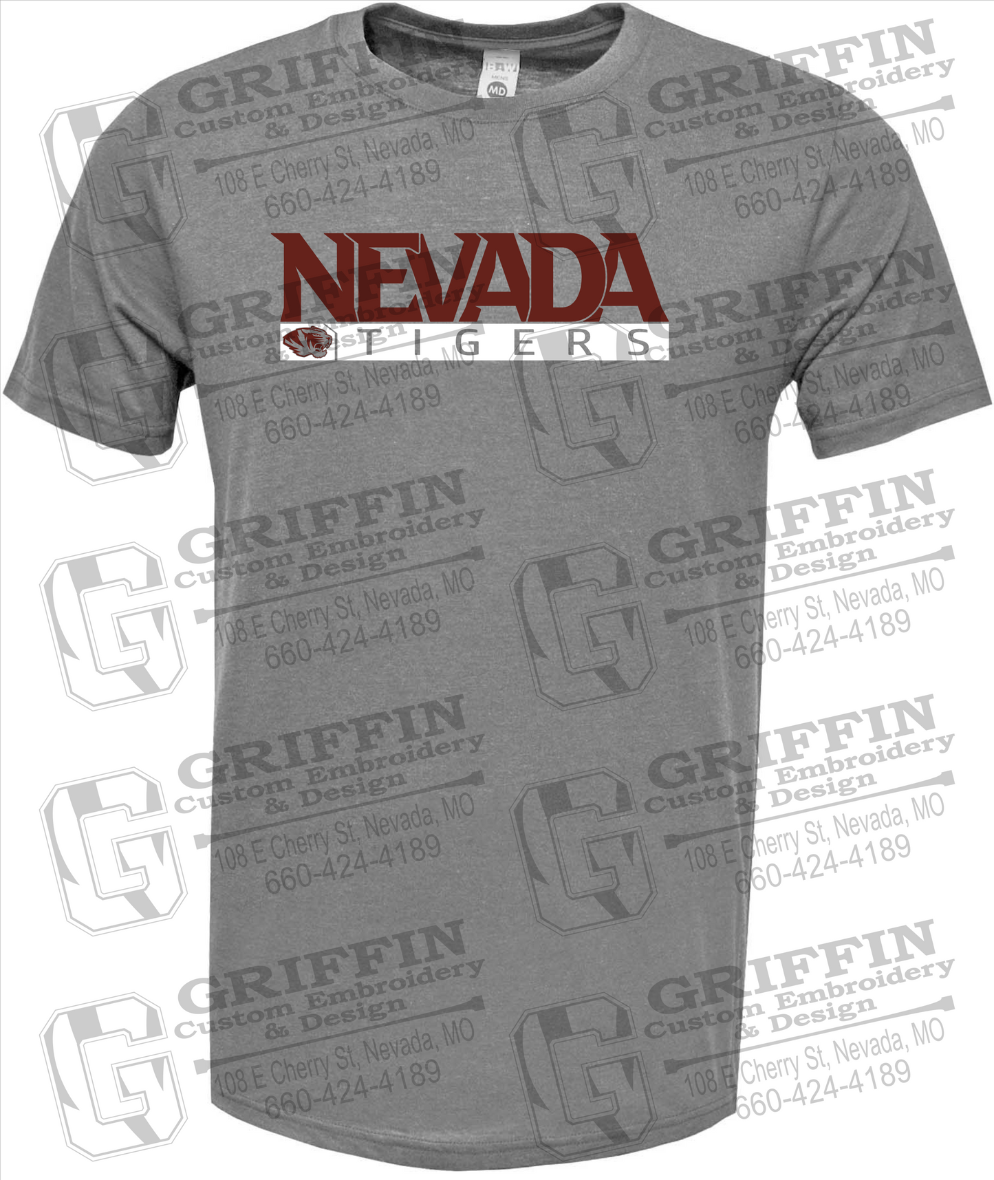 Soft-Tek Short Sleeve T-Shirt - Nevada Tigers 22-G