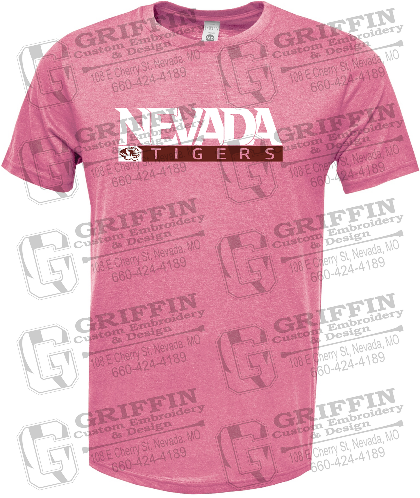 Soft-Tek Short Sleeve T-Shirt - Nevada Tigers 22-G