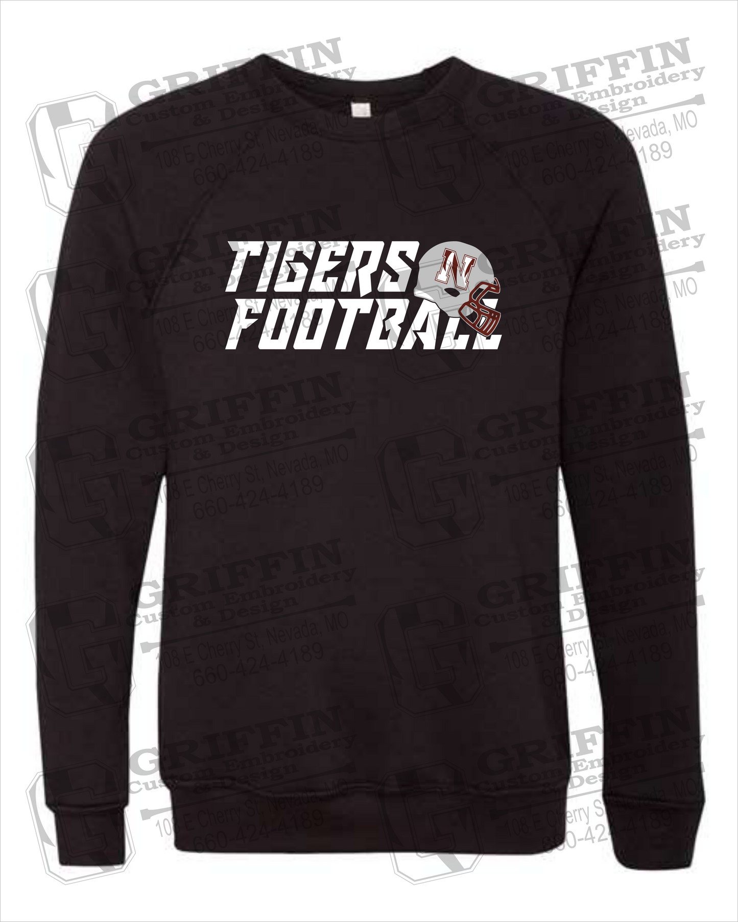 Sponge Fleece Sweatshirt - Football - Nevada Tigers 22-O