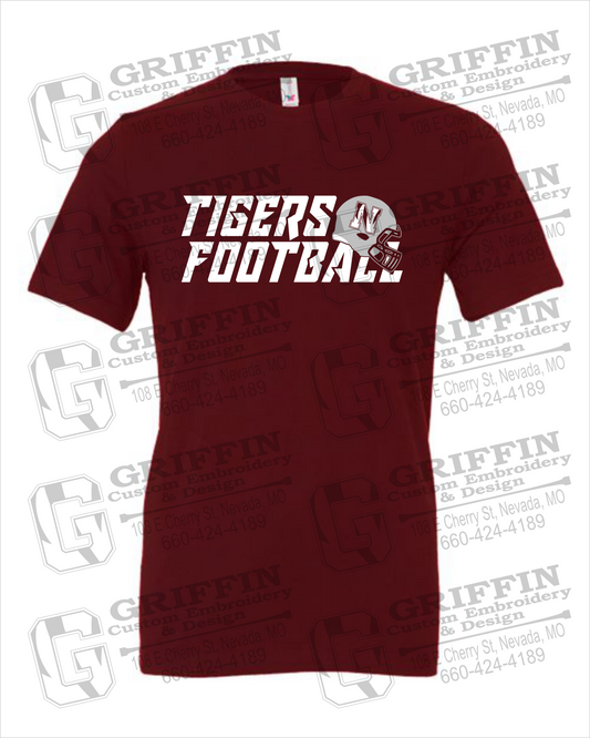 Nevada Tigers 22-O 100% Cotton Short Sleeve T-Shirt - Football