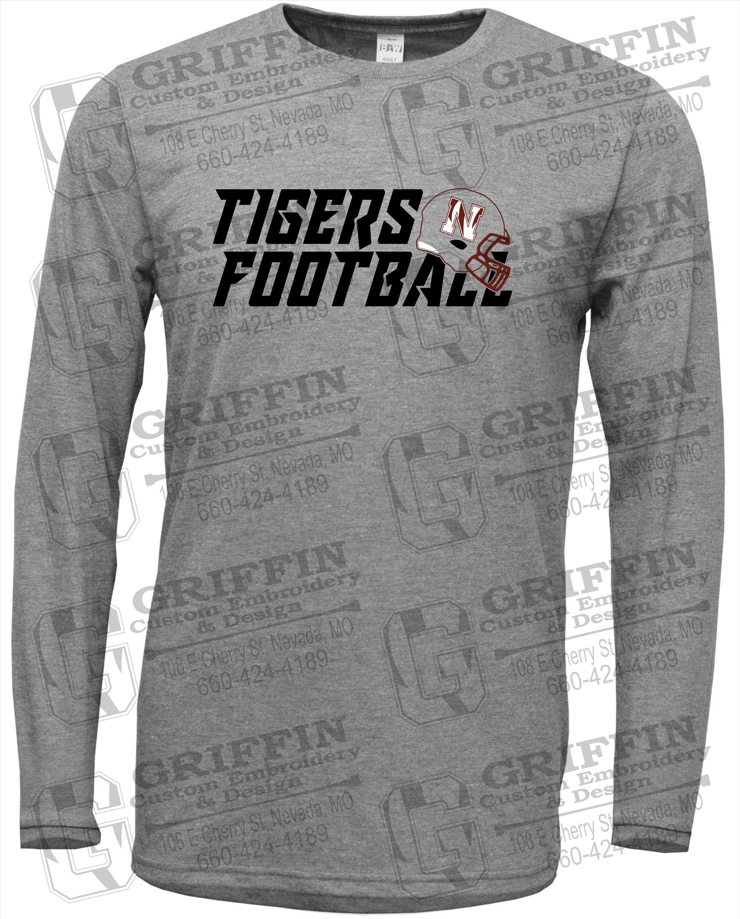 Nevada Tigers 22-O Long Sleeve T-Shirt - Football