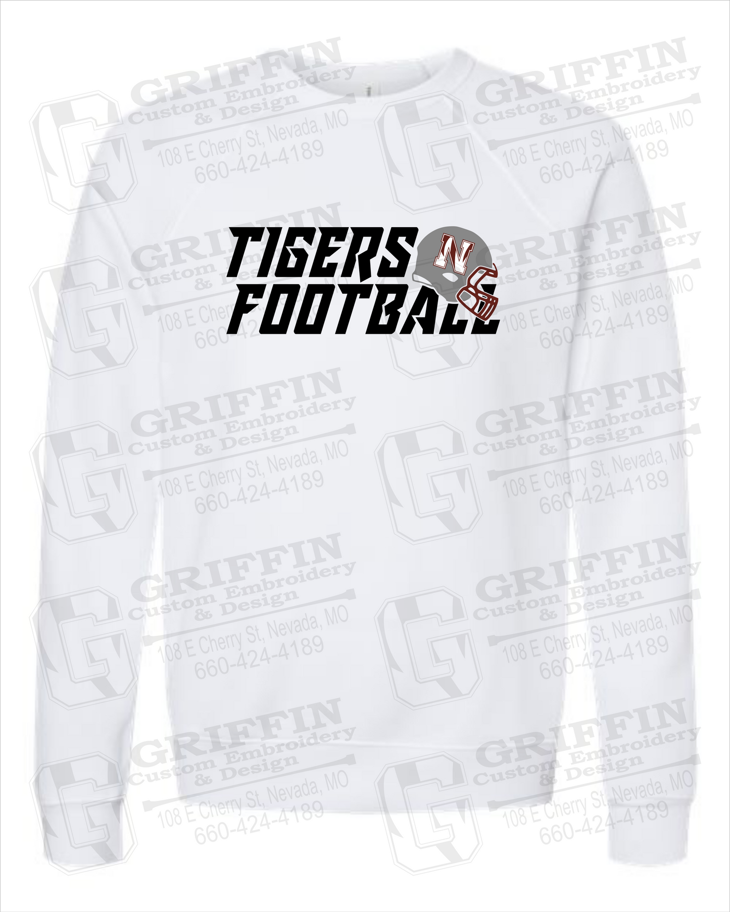 Sponge Fleece Sweatshirt - Football - Nevada Tigers 22-O