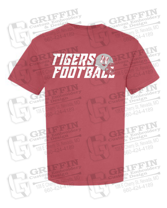 Comfort Colors Short Sleeve T-Shirt - Football - Nevada Tigers 22-O