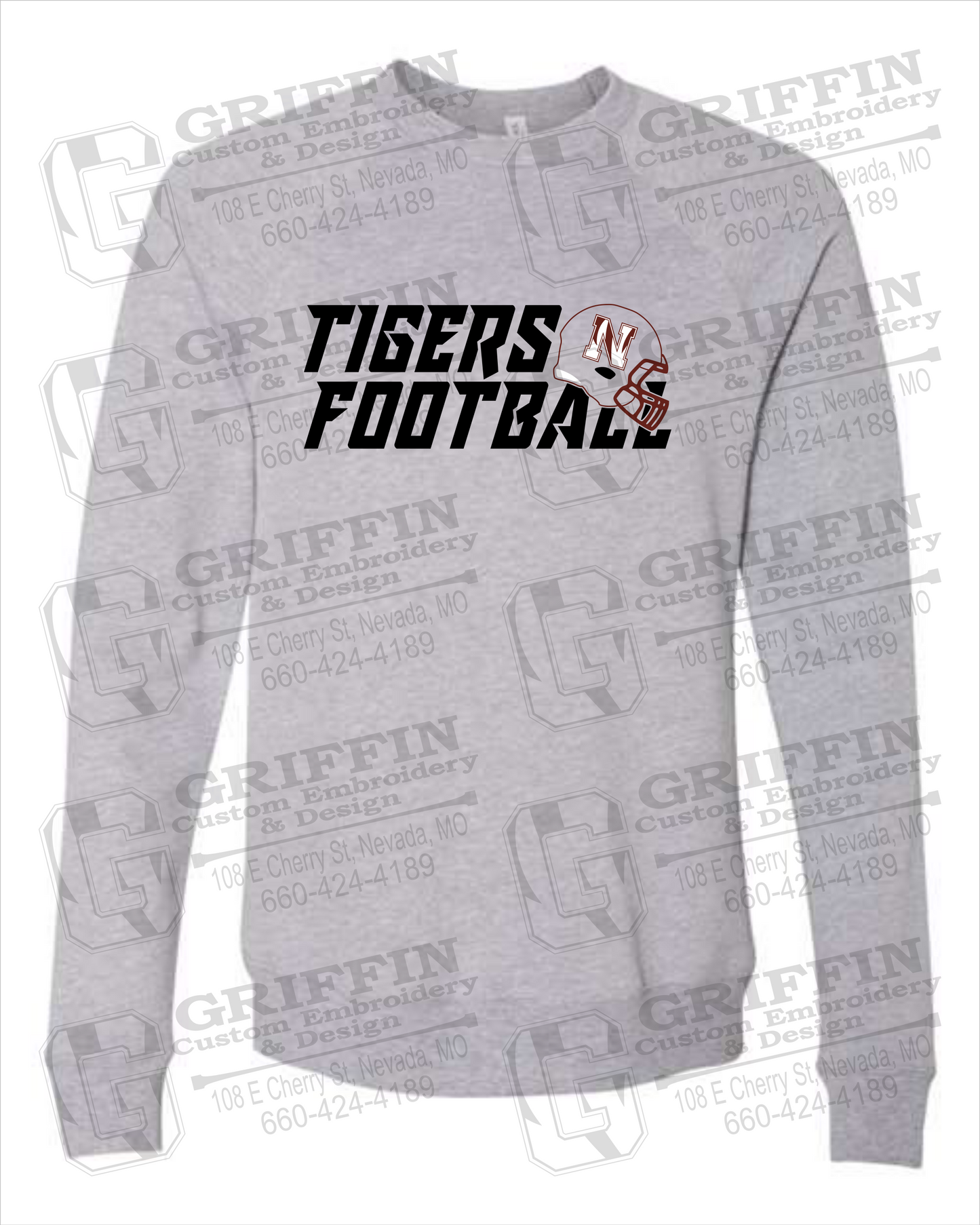 Sponge Fleece Sweatshirt - Football - Nevada Tigers 22-O