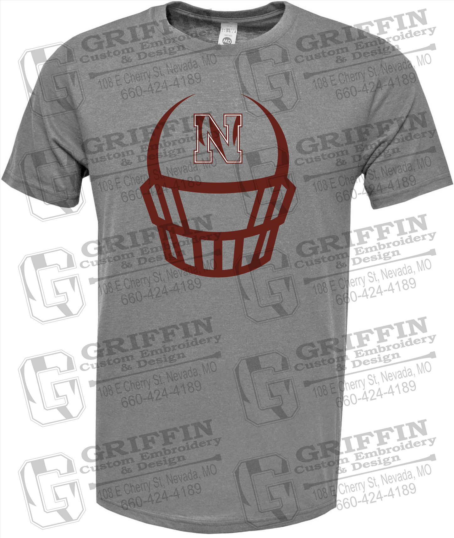 Nevada Tigers 22-P Short Sleeve T-Shirt - Football