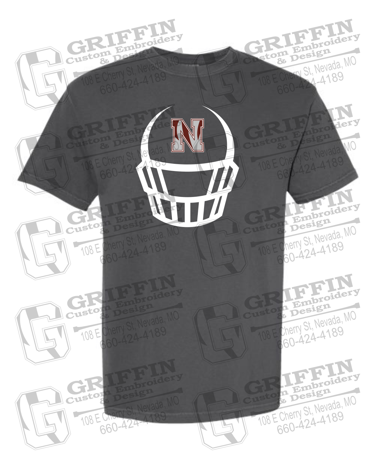 Comfort Colors Short Sleeve T-Shirt - Football - Nevada Tigers 22-P