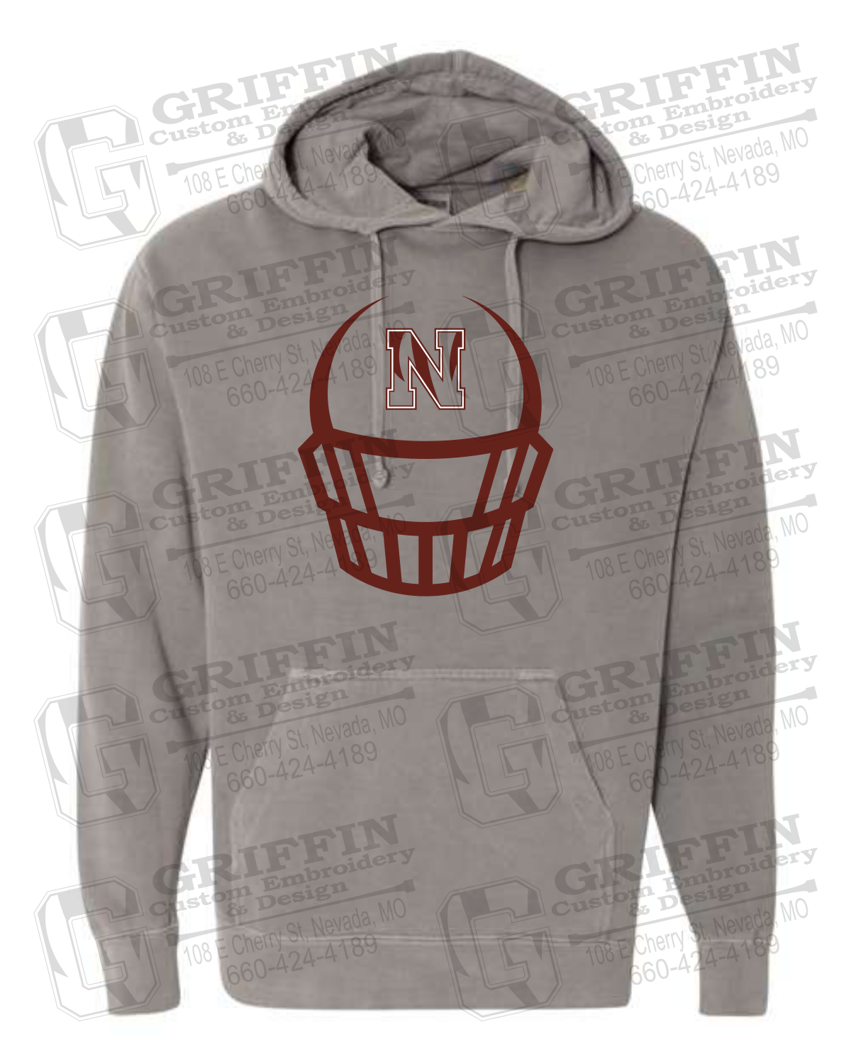 Comfort Colors Hoodie - Football - Nevada Tigers 22-P