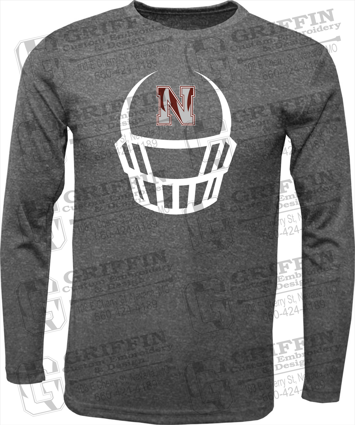 Dry-Fit Long Sleeve T-Shirt - Football - Nevada Tigers 22-P