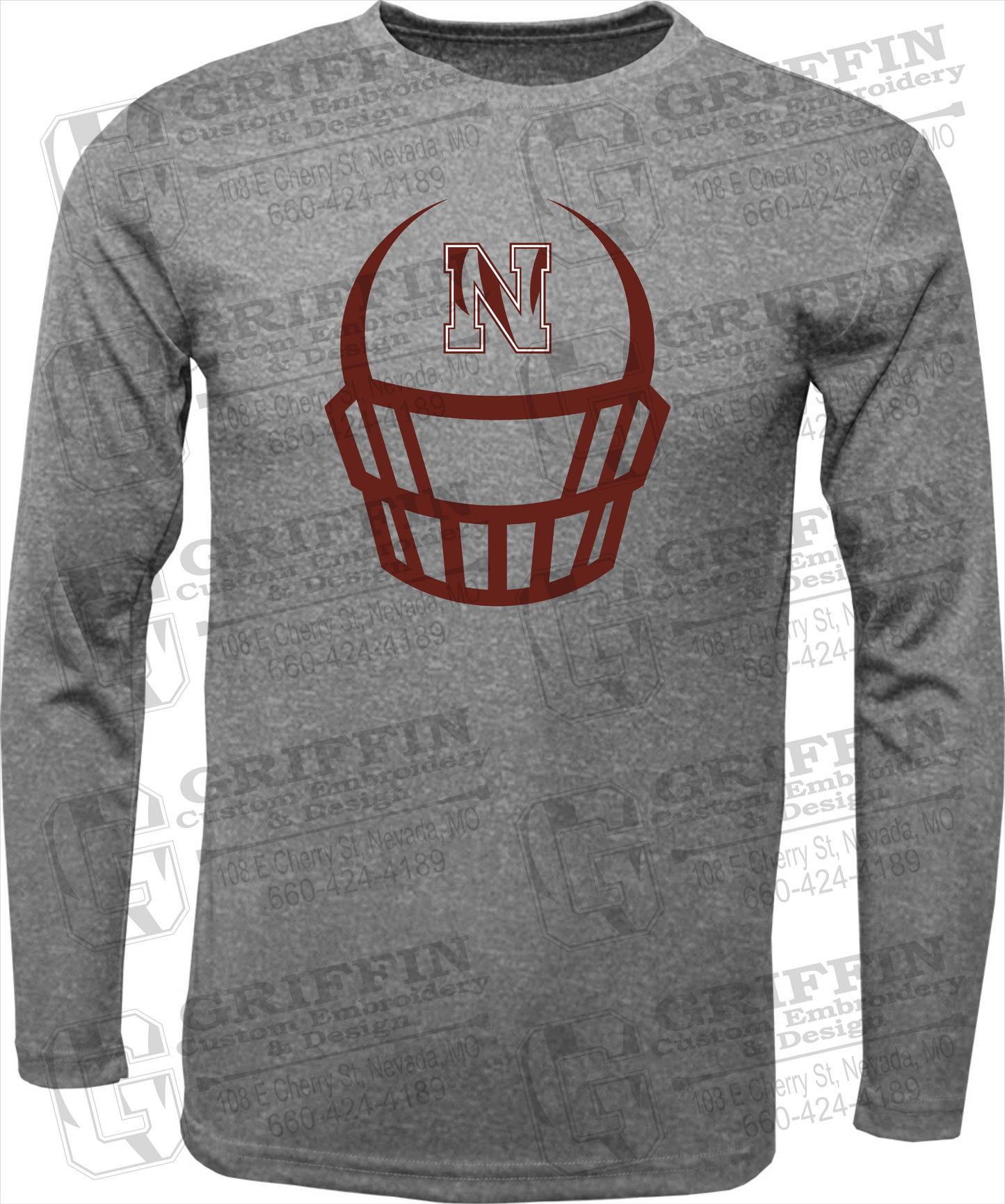 Dry-Fit Long Sleeve T-Shirt - Football - Nevada Tigers 22-P