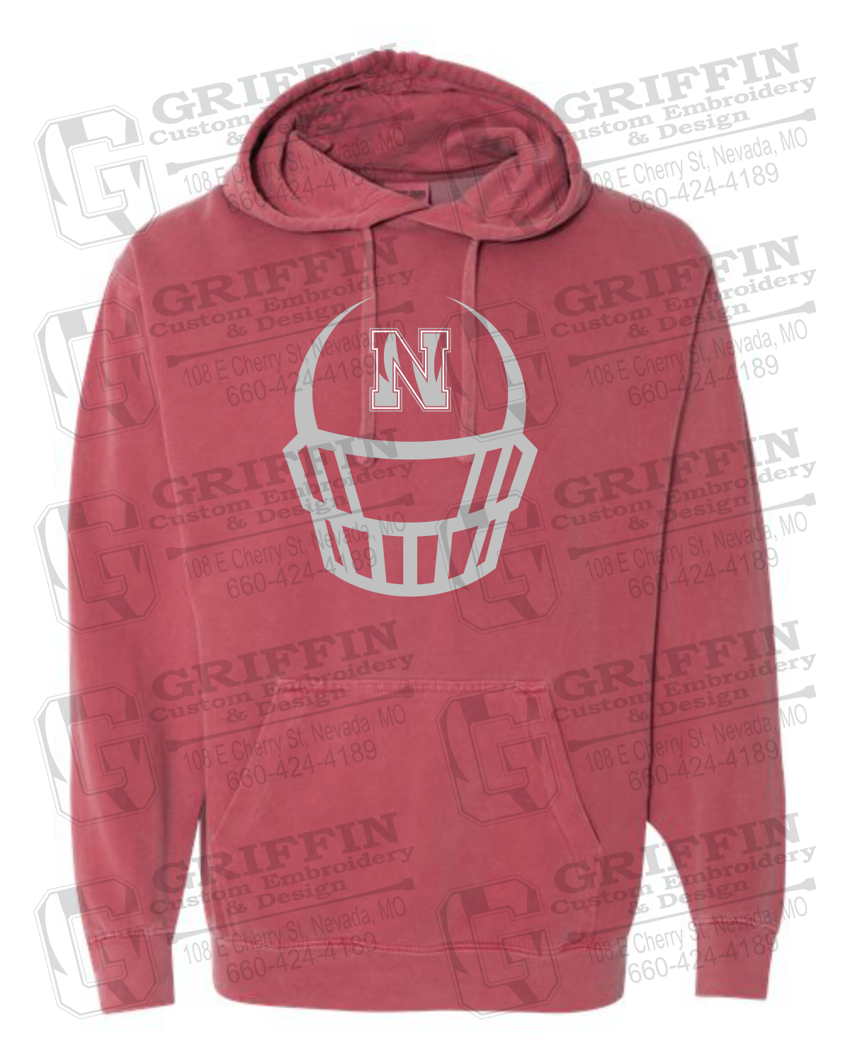 Comfort Colors Hoodie - Football - Nevada Tigers 22-P