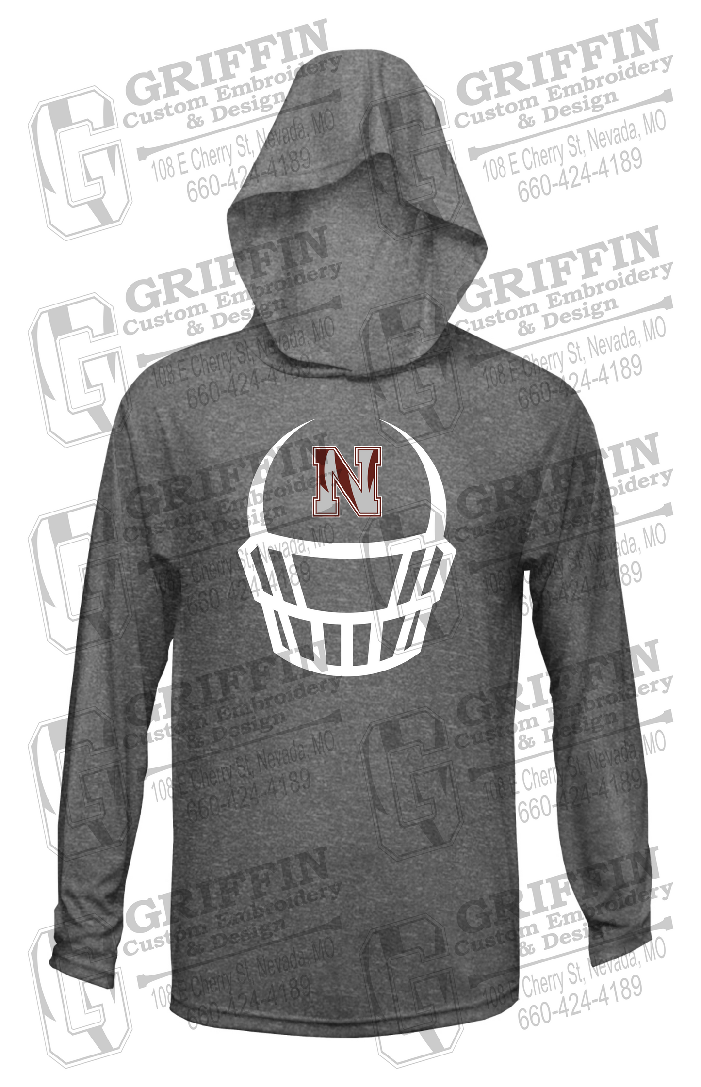 Dry-Fit T-Shirt Hoodie - Football - Nevada Tigers 22-P