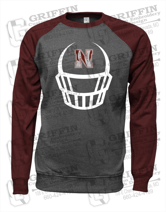 Nevada Tigers 22-P Youth Raglan Sweatshirt - Football