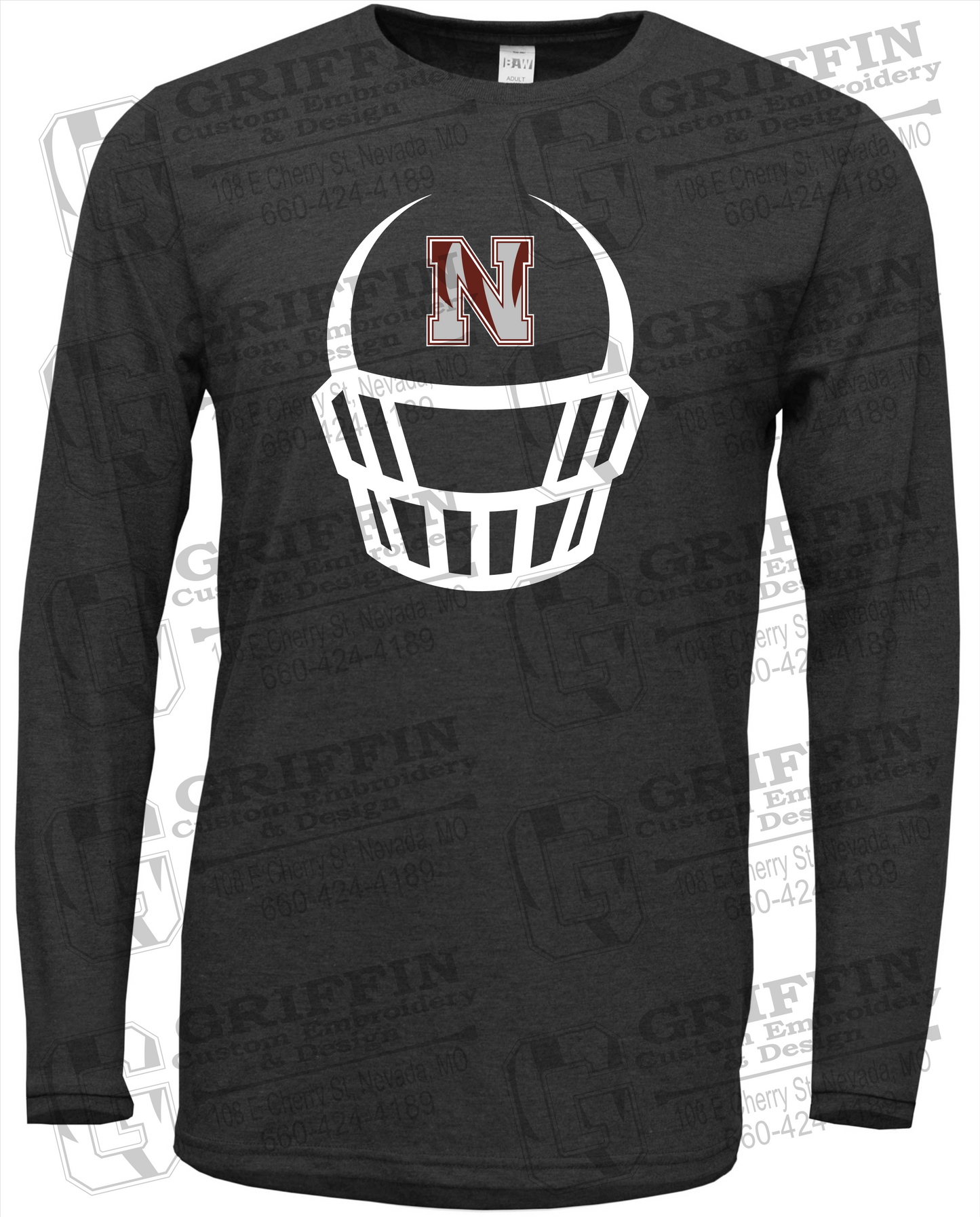 Nevada Tigers 22-P Long Sleeve T-Shirt - Football