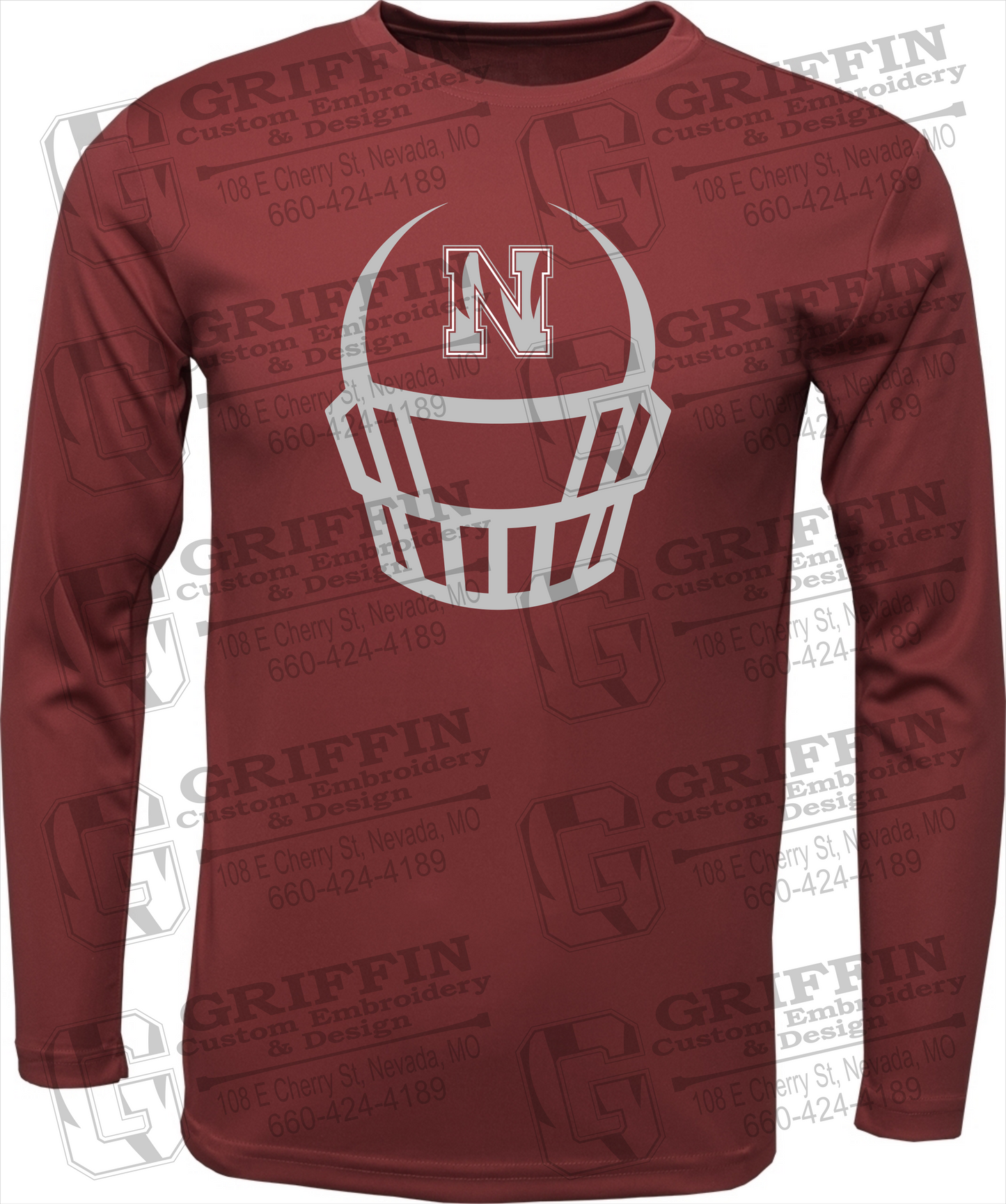 Dry-Fit Long Sleeve T-Shirt - Football - Nevada Tigers 22-P