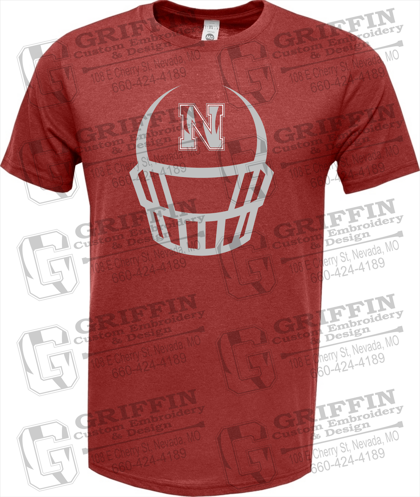 Nevada Tigers 22-P Short Sleeve T-Shirt - Football