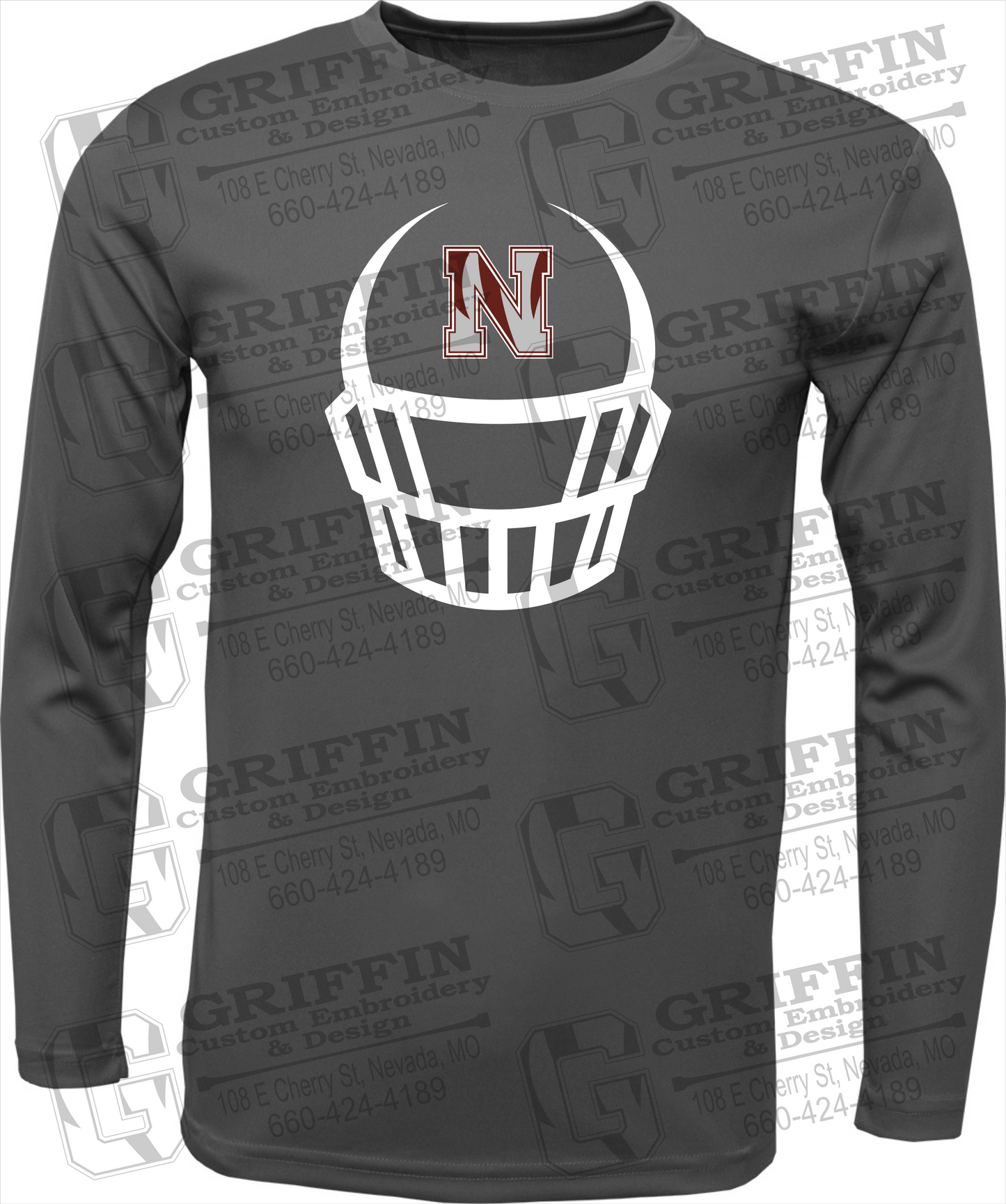 Dry-Fit Long Sleeve T-Shirt - Football - Nevada Tigers 22-P