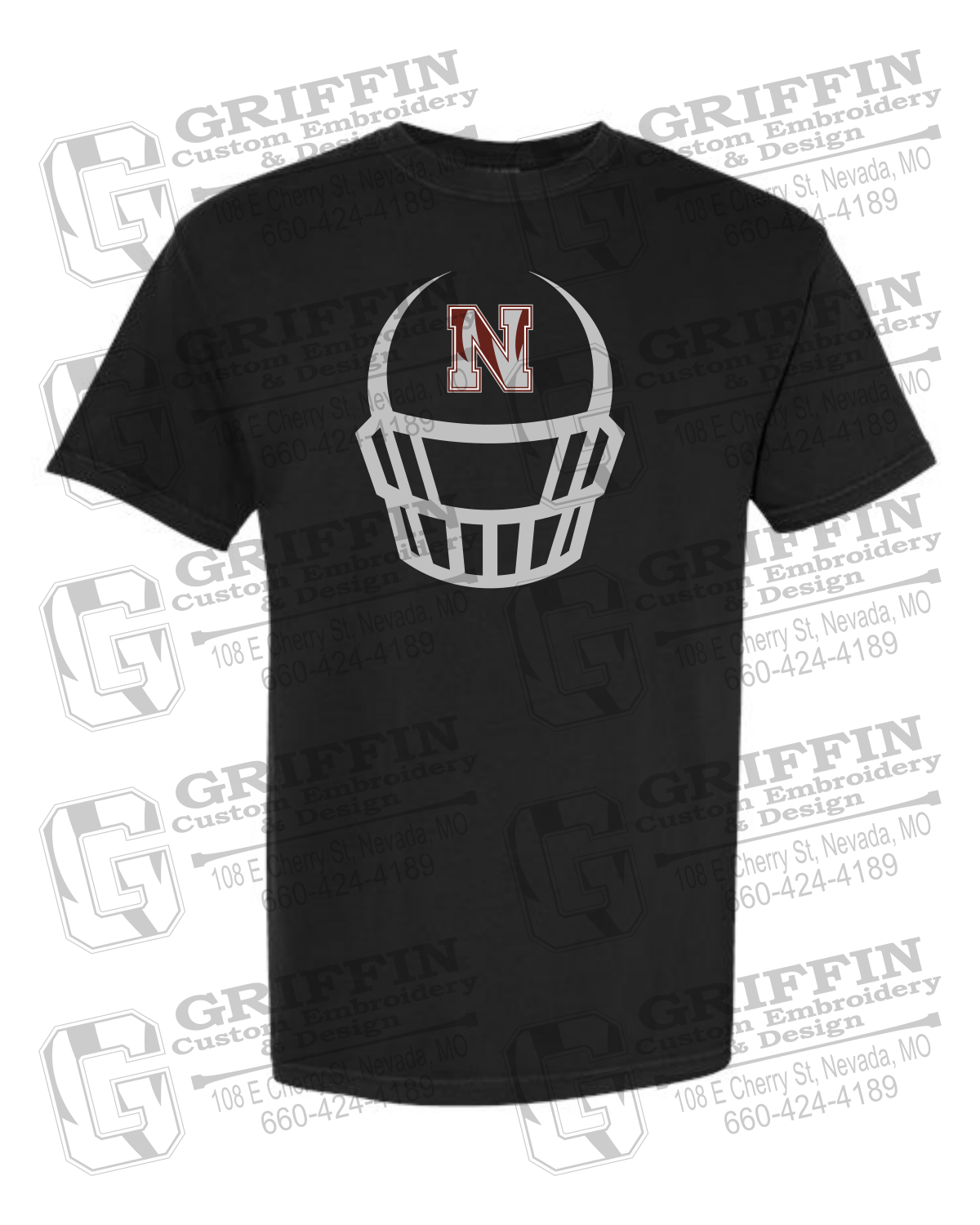 Comfort Colors Short Sleeve T-Shirt - Football - Nevada Tigers 22-P