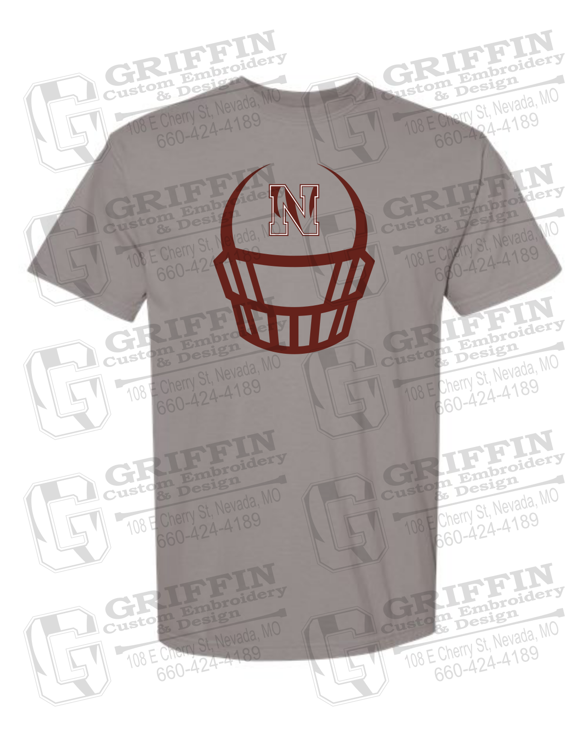 Comfort Colors Short Sleeve T-Shirt - Football - Nevada Tigers 22-P