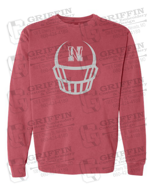 Comfort Colors Crewneck Sweatshirt - Football - Nevada Tigers 22-P
