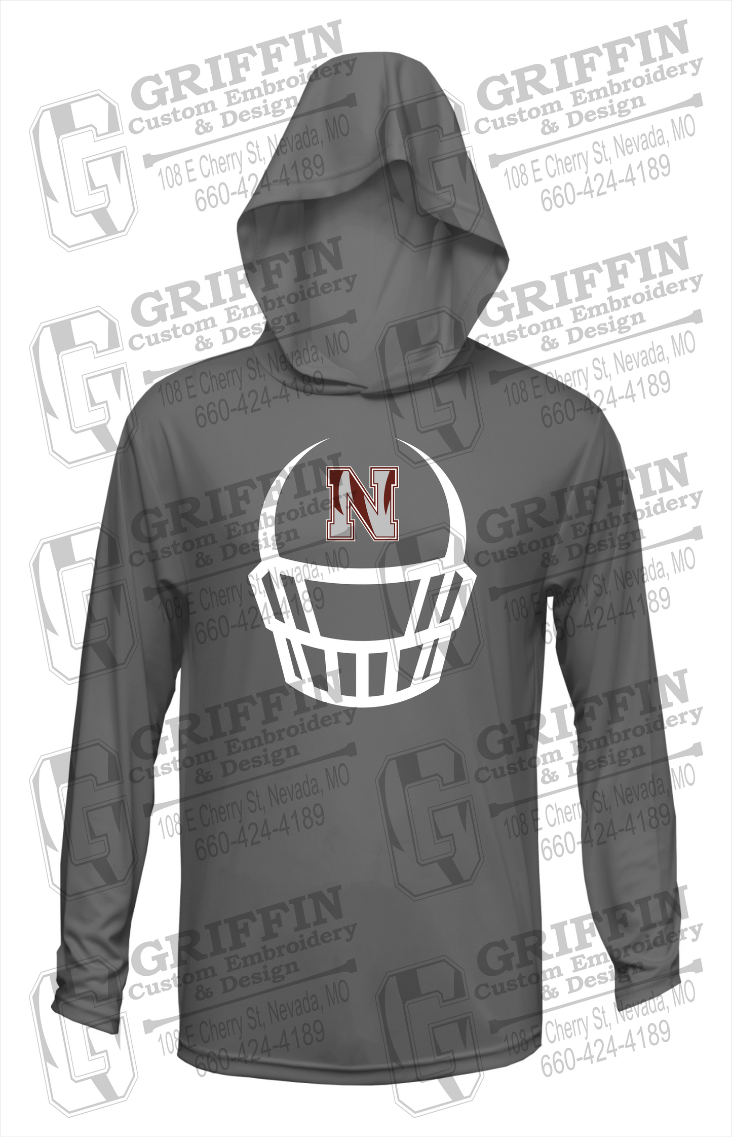 Dry-Fit T-Shirt Hoodie - Football - Nevada Tigers 22-P