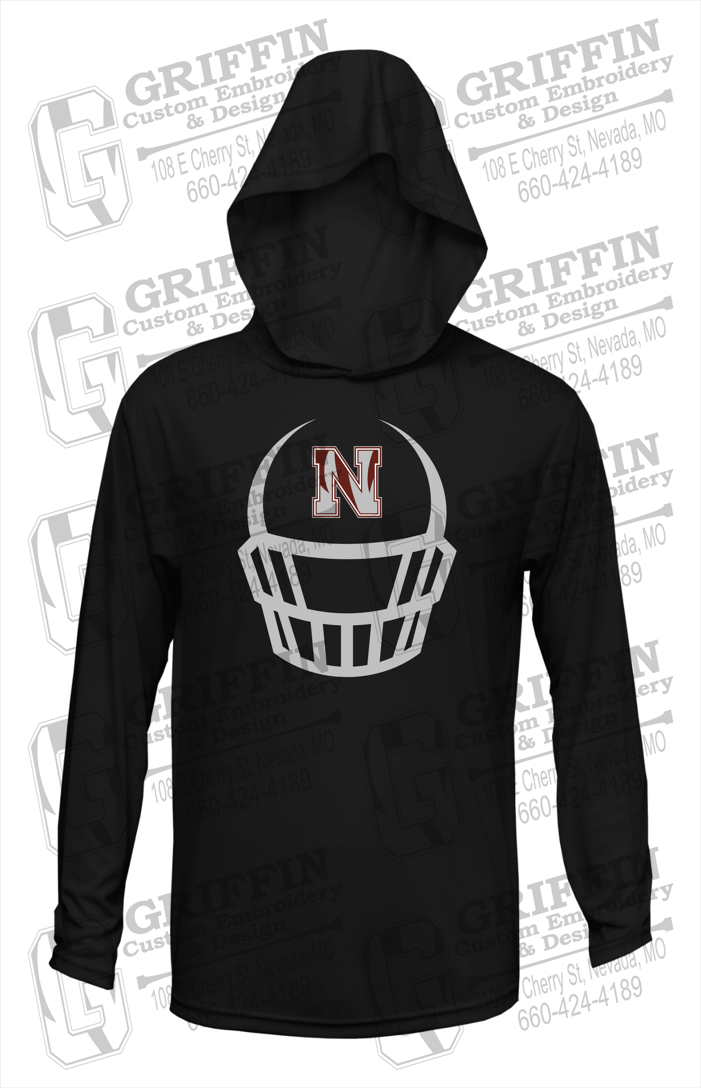 Dry-Fit T-Shirt Hoodie - Football - Nevada Tigers 22-P