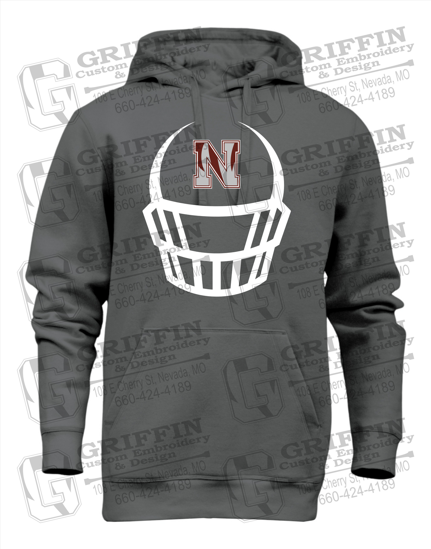 Heavyweight Fleece Hoodie - Football - Nevada Tigers 22-P