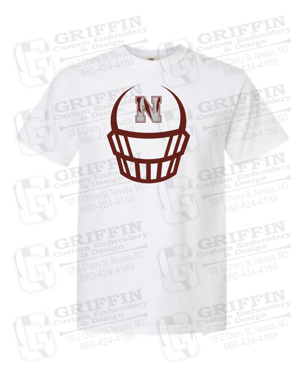 Comfort Colors Short Sleeve T-Shirt - Football - Nevada Tigers 22-P