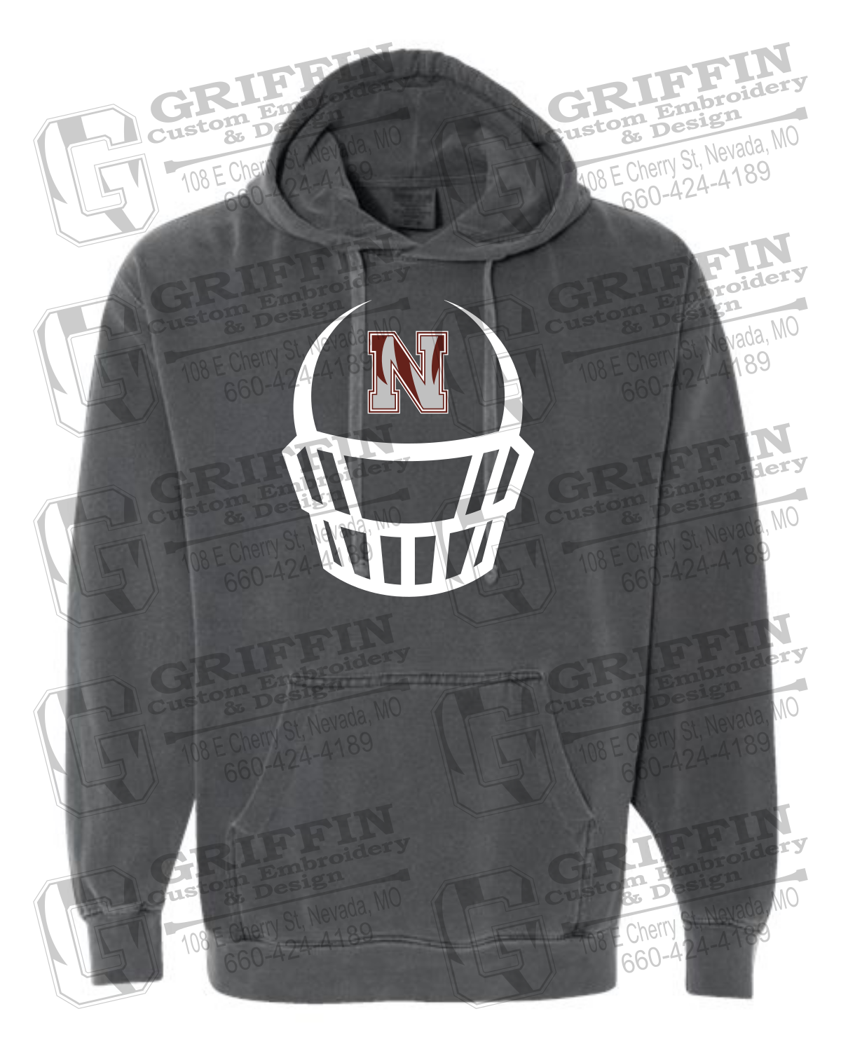 Comfort Colors Hoodie - Football - Nevada Tigers 22-P