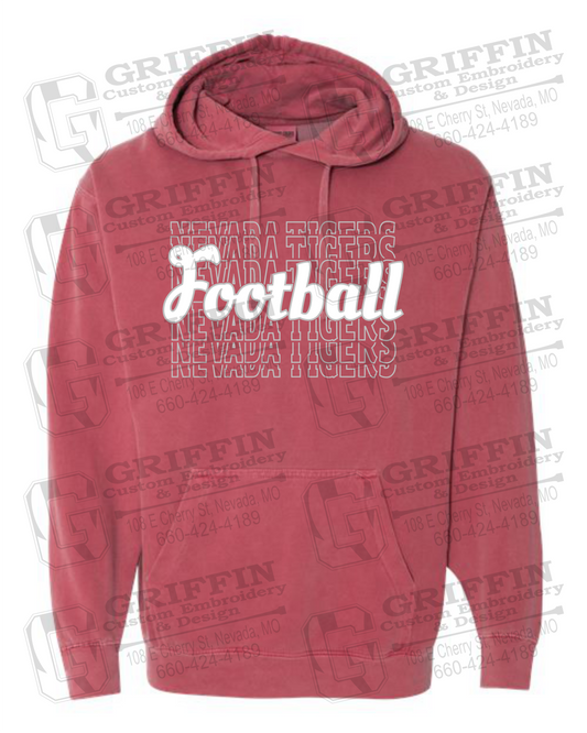 Comfort Colors Hoodie - Football - Nevada Tigers 22-R