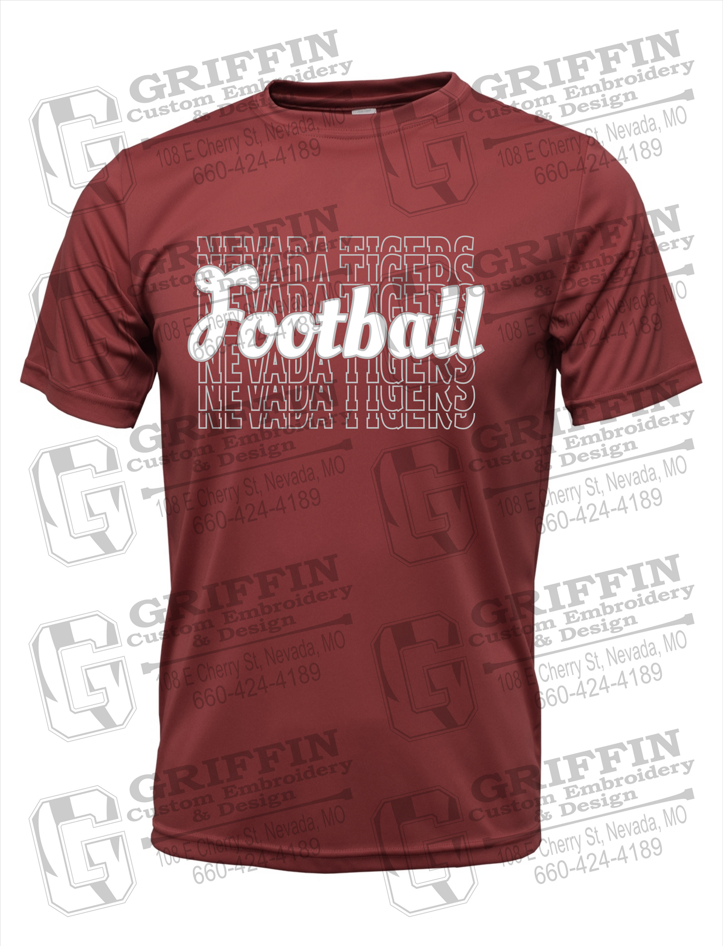 Nevada Tigers 22-R Dry-Fit T-Shirt - Football