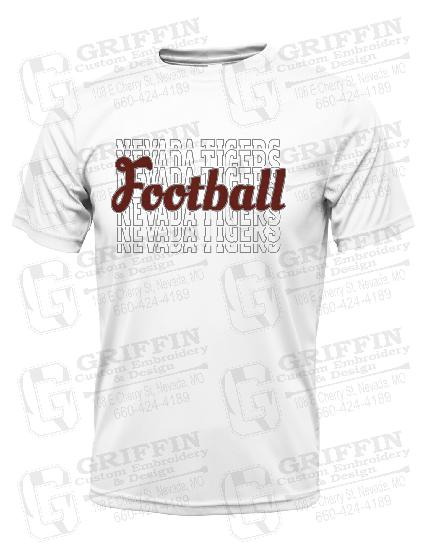 Nevada Tigers 22-R Dry-Fit T-Shirt - Football
