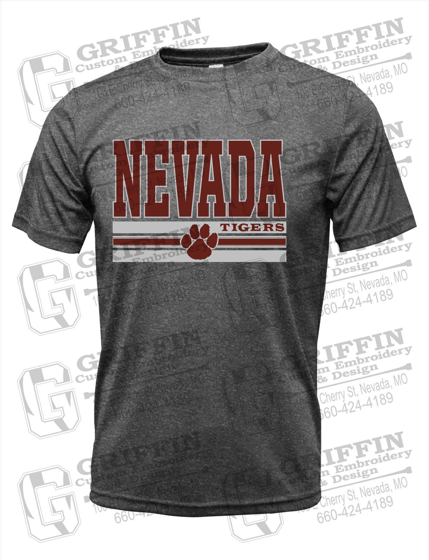 Dry-Fit Short Sleeve T-Shirt - Nevada Tigers 22-V