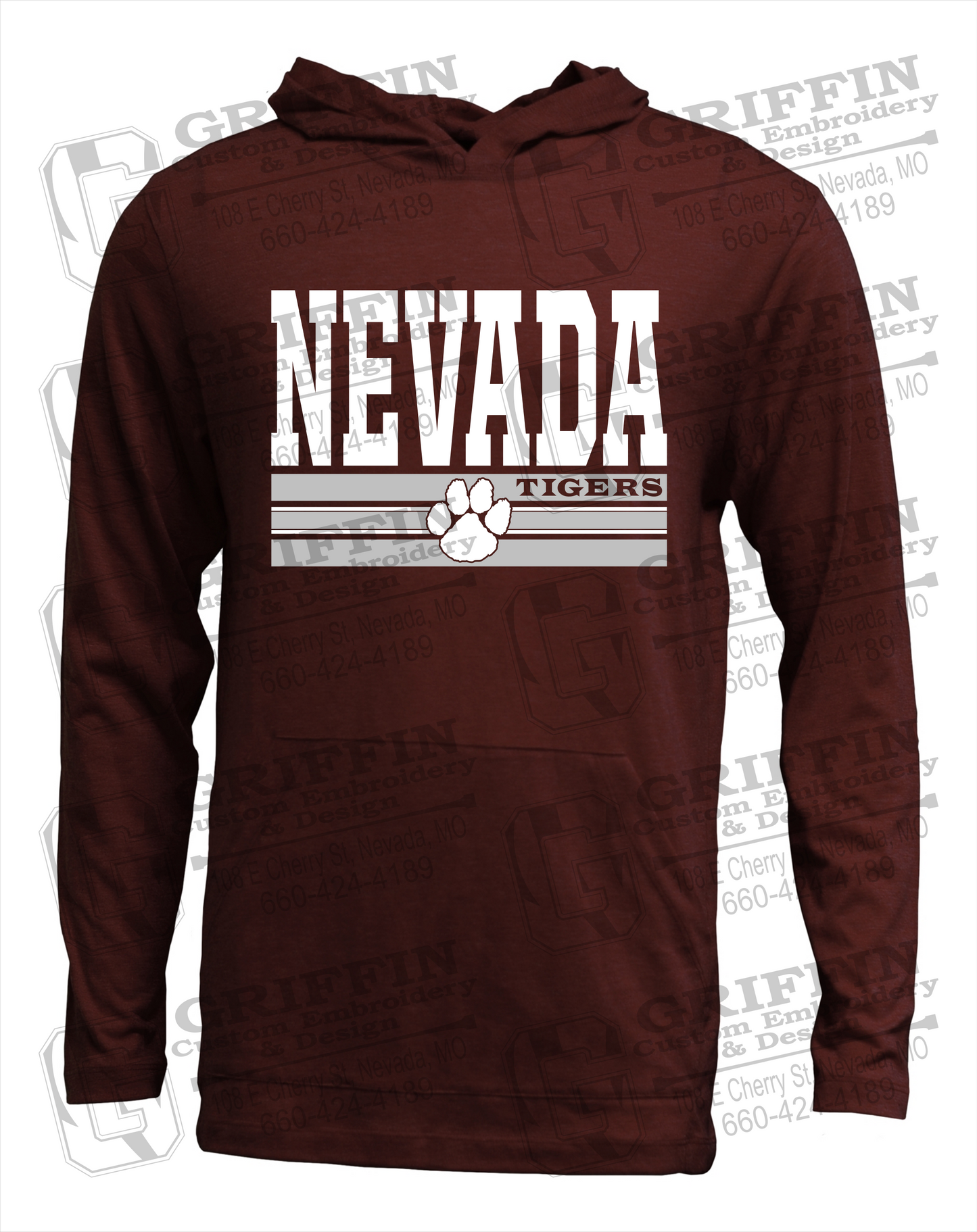 Nevada Tigers 22-V T-Shirt Hoodie