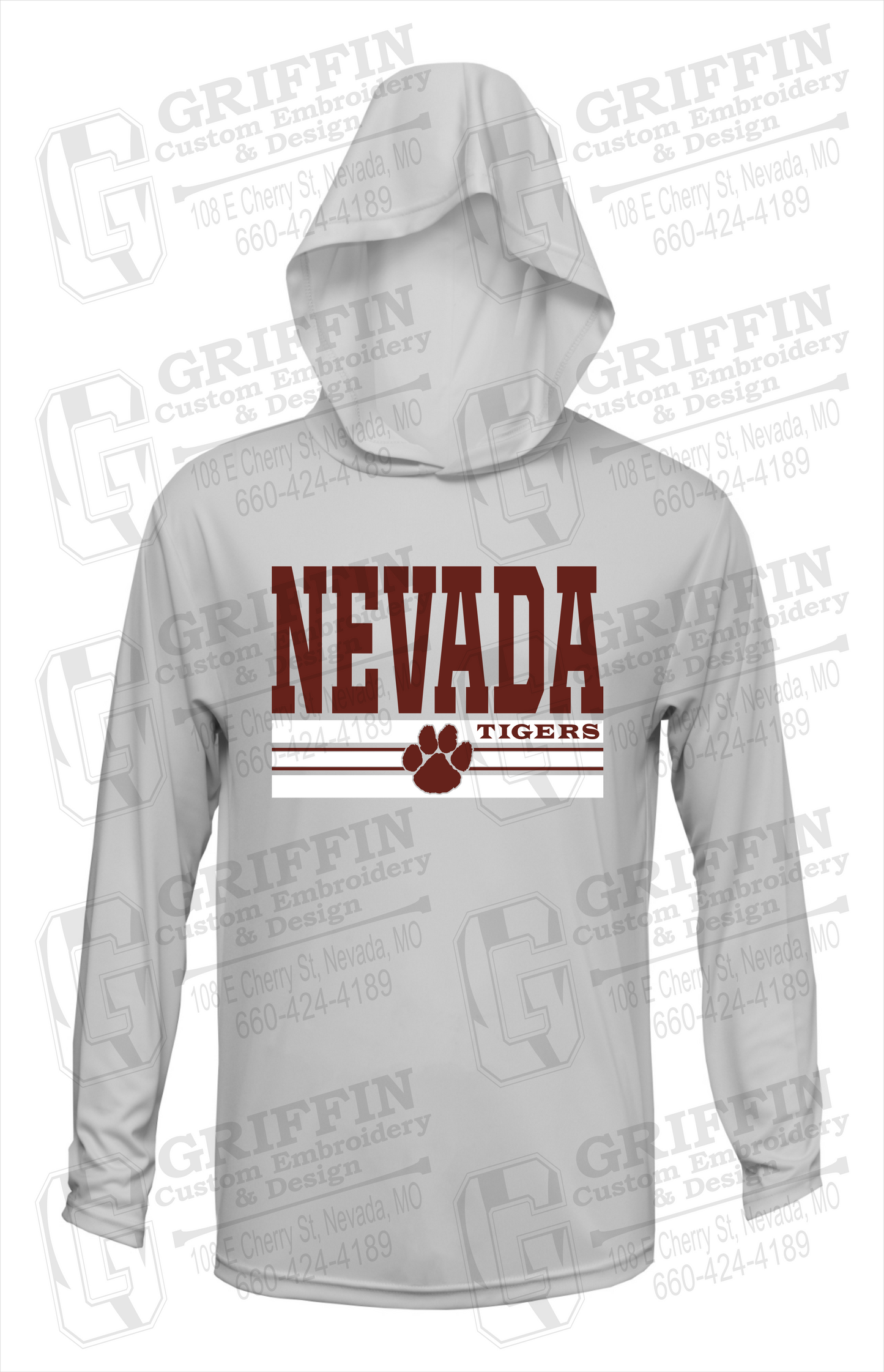 Dry-Fit T-Shirt Hoodie - Nevada Tigers 22-V