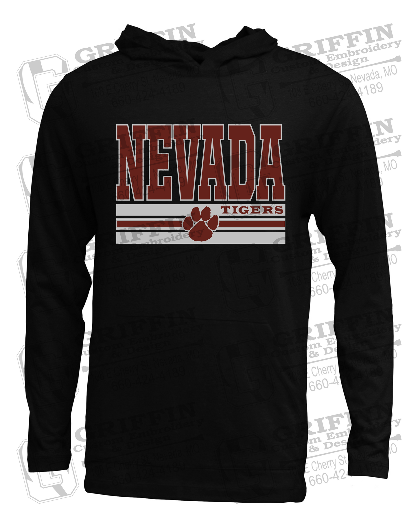 Nevada Tigers 22-V T-Shirt Hoodie