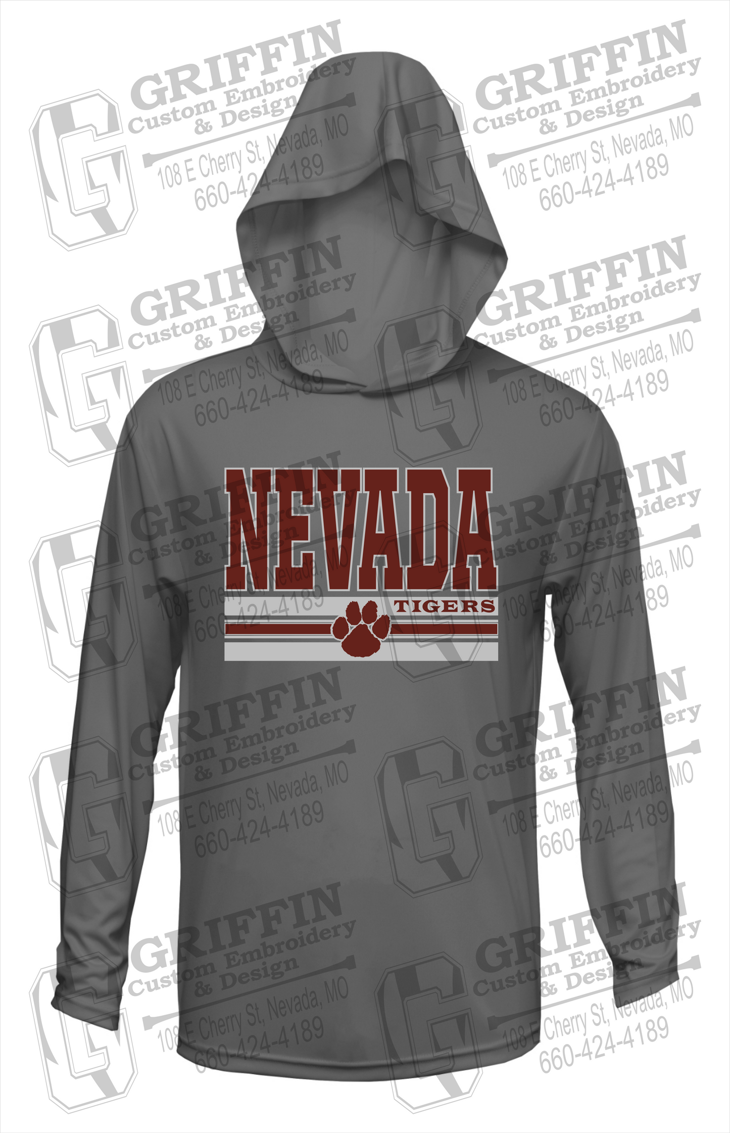 Dry-Fit T-Shirt Hoodie - Nevada Tigers 22-V