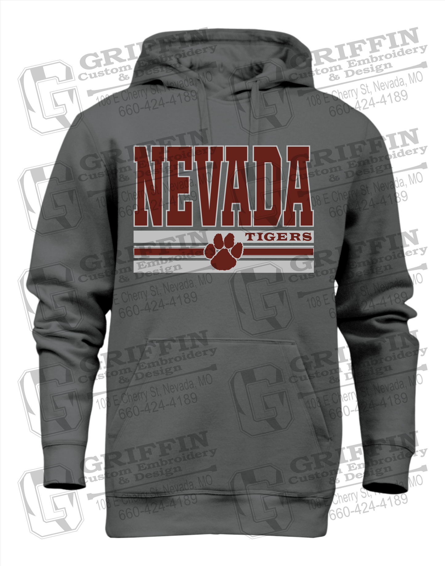 Heavyweight Fleece Hoodie - Nevada Tigers 22-V