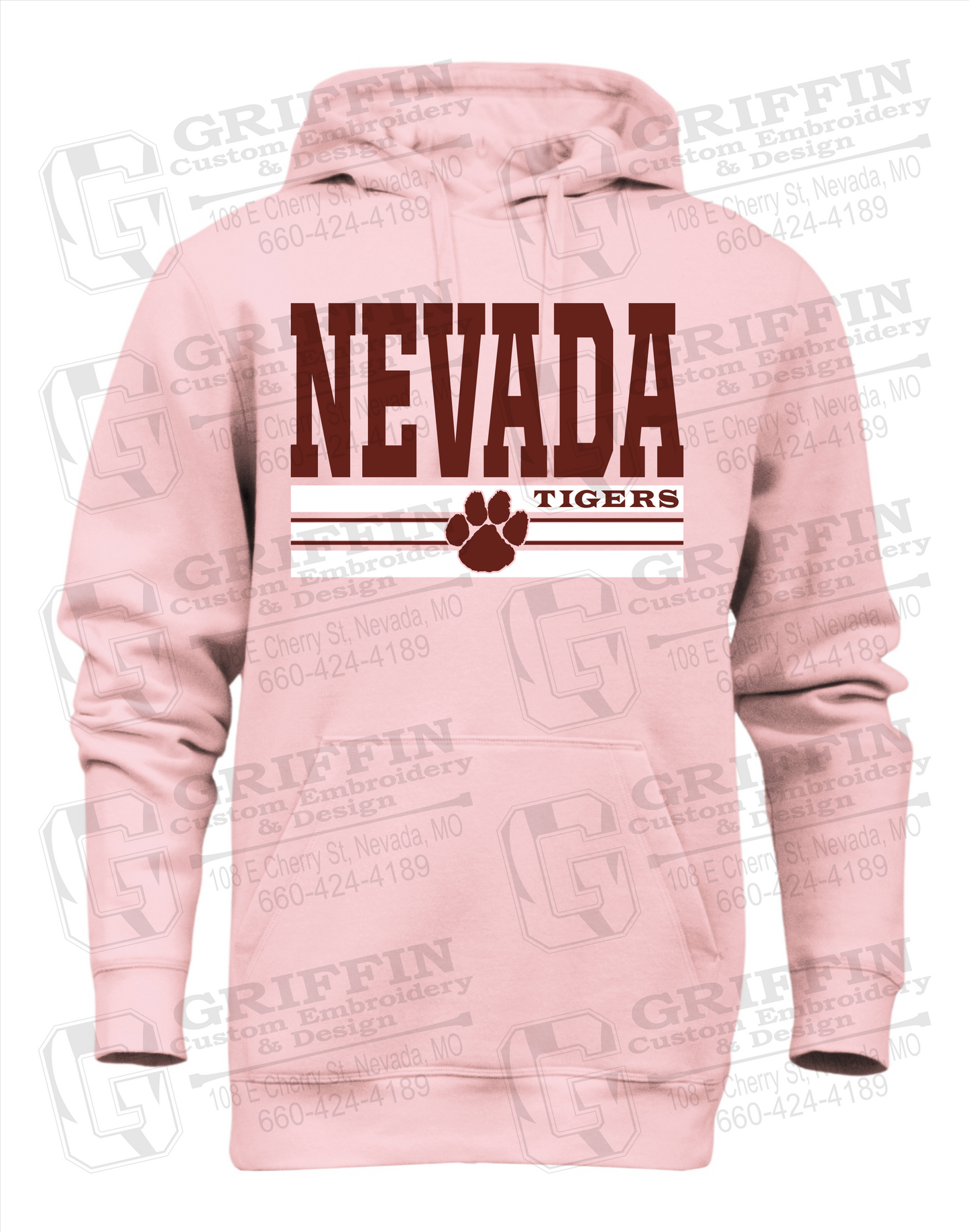 Heavyweight Fleece Hoodie - Nevada Tigers 22-V