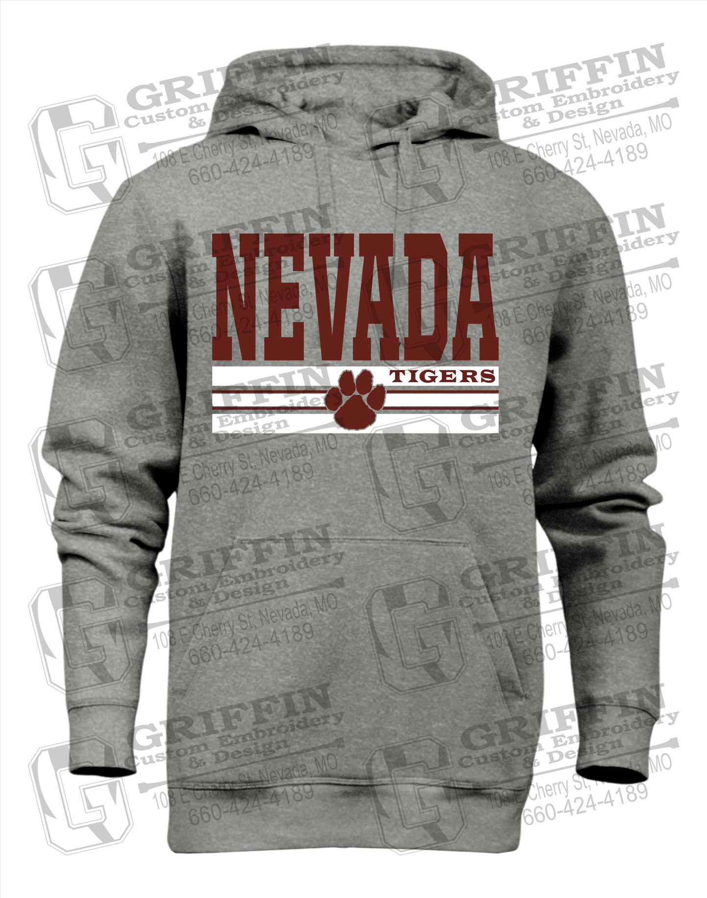 Heavyweight Fleece Hoodie - Nevada Tigers 22-V