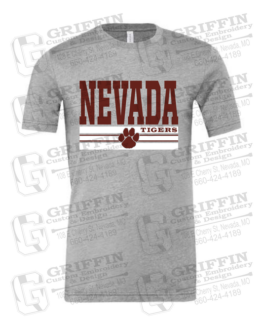Cotton Short Sleeve T-Shirt - Nevada Tigers 22-V