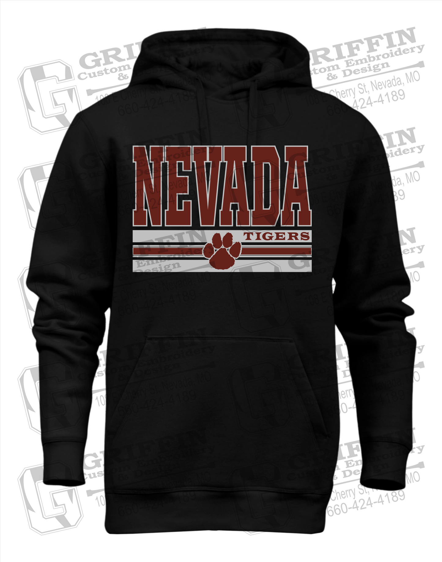 Heavyweight Fleece Hoodie - Nevada Tigers 22-V