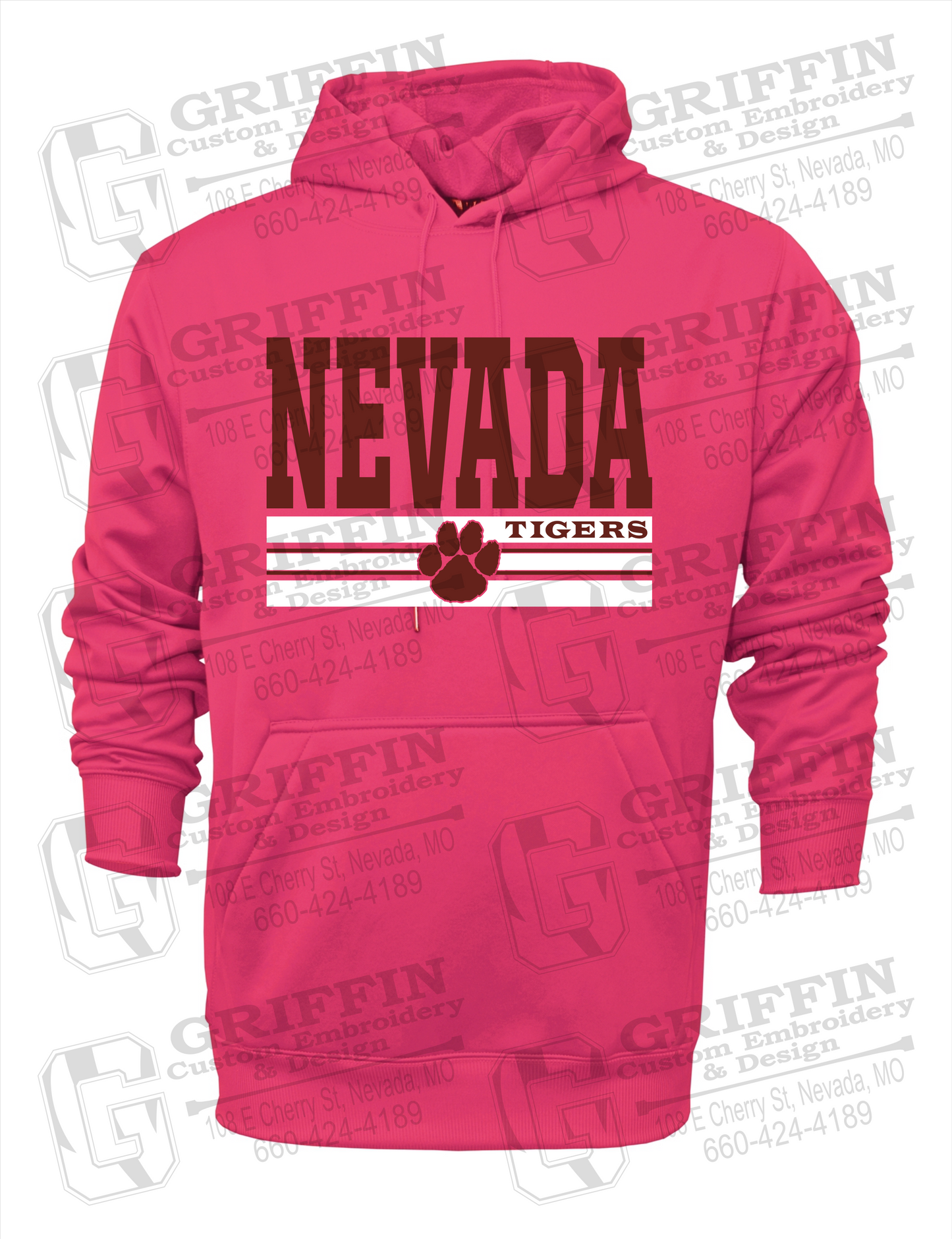 Performance Fleece Hoodie - Nevada Tigers 22-V