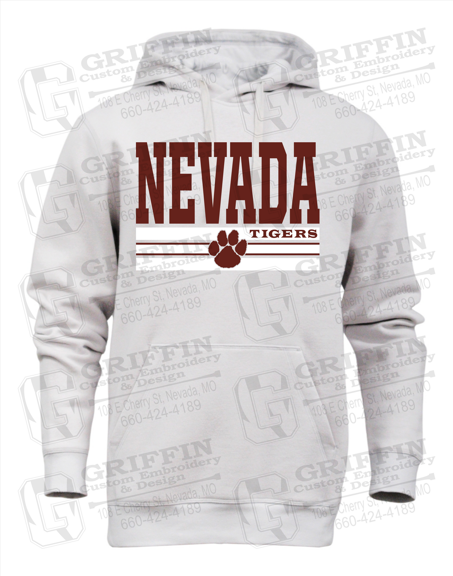 Heavyweight Fleece Hoodie - Nevada Tigers 22-V