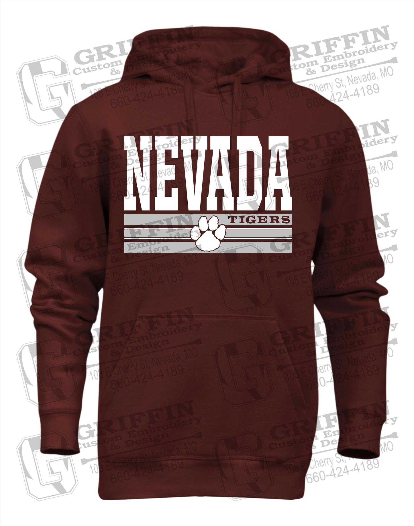 Heavyweight Fleece Hoodie - Nevada Tigers 22-V