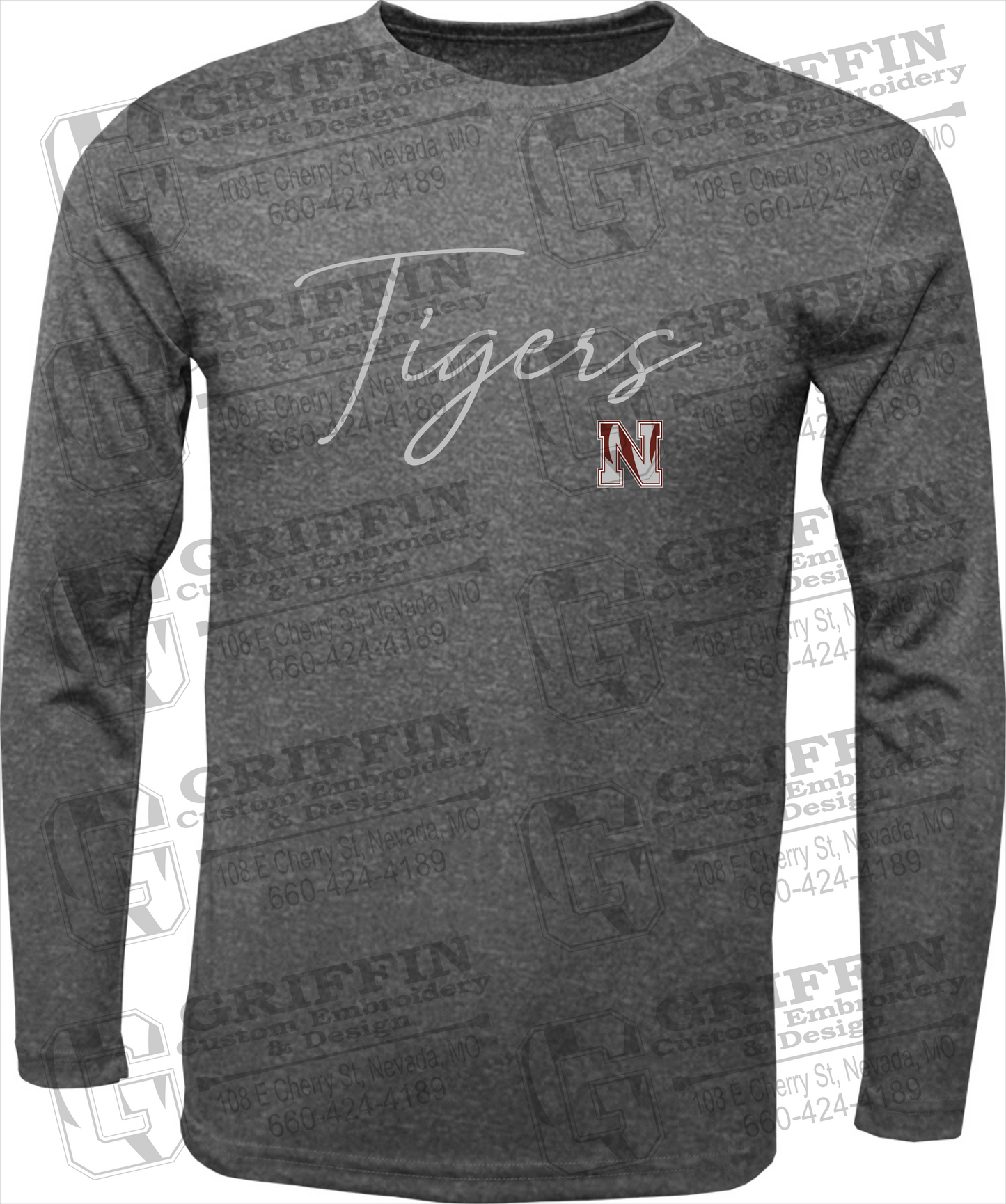 Dry-Fit Long Sleeve T-Shirt - Nevada Tigers 23-A