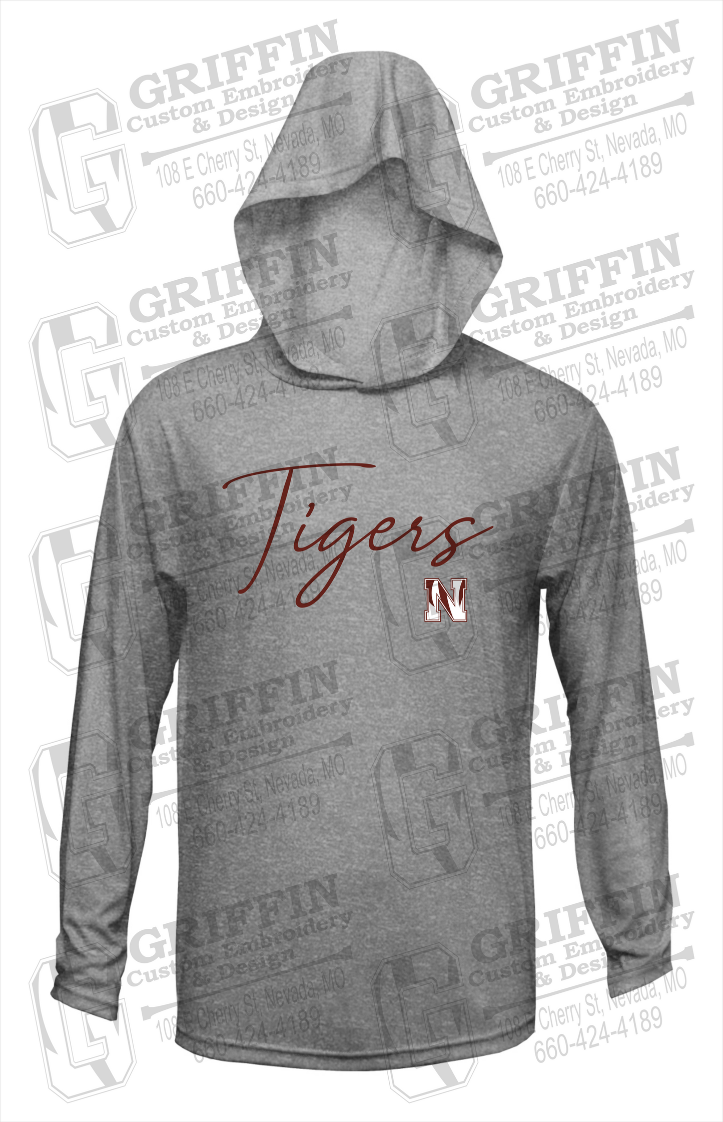 Dry-Fit T-Shirt Hoodie - Nevada Tigers 23-A