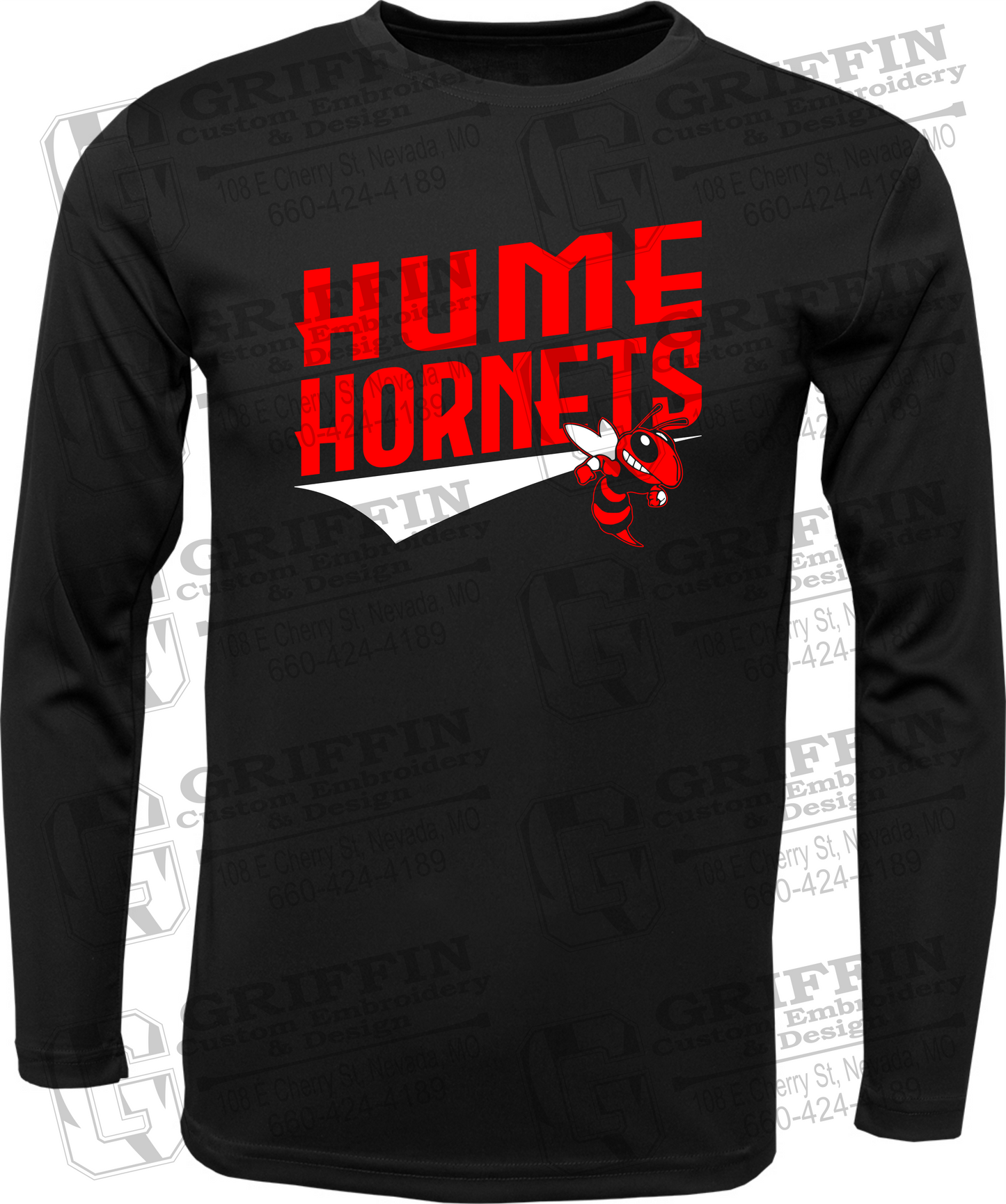 Toddler Dry-Fit Long Sleeve T-Shirt - Hume Hornets 23-A