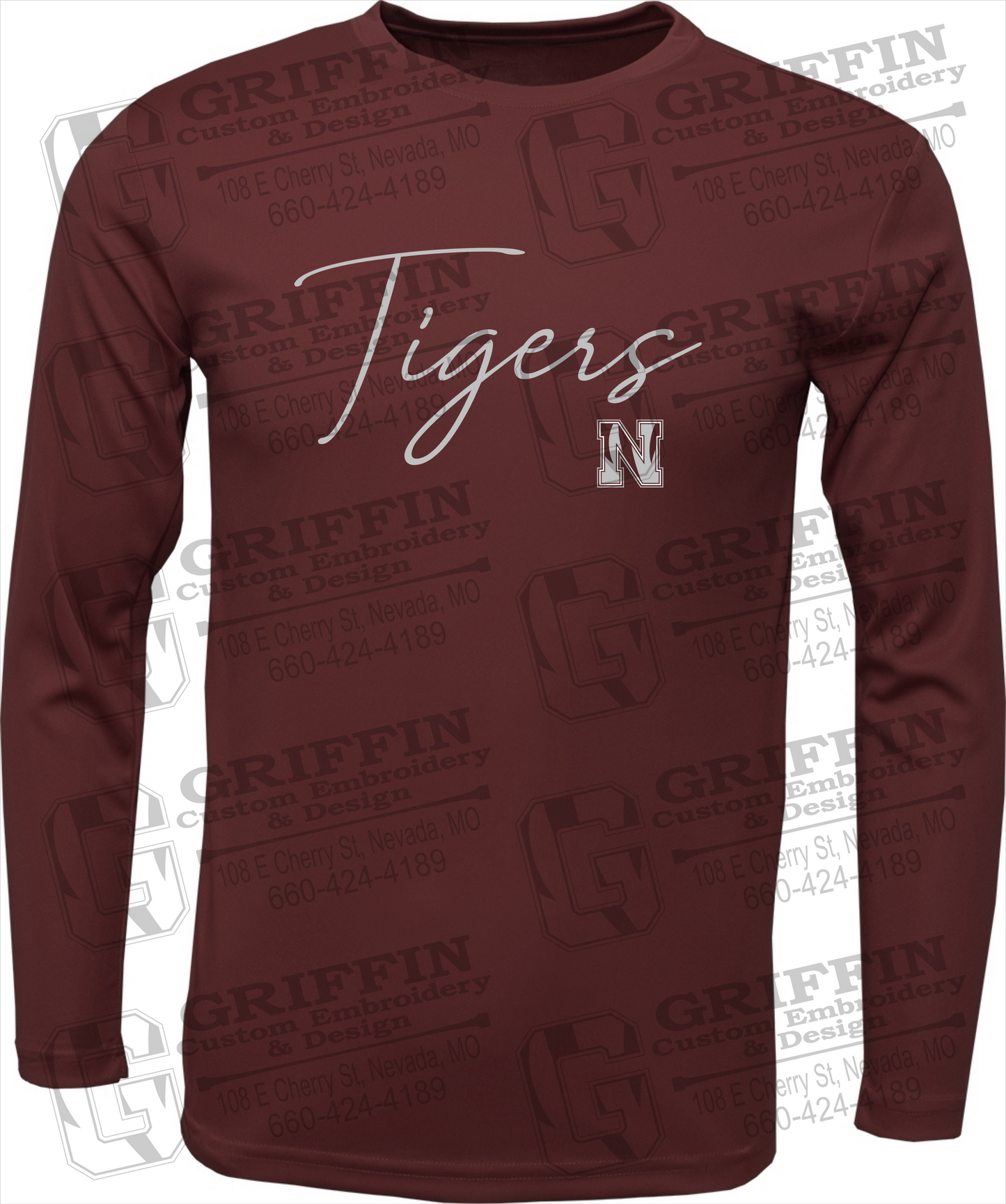 Dry-Fit Long Sleeve T-Shirt - Nevada Tigers 23-A