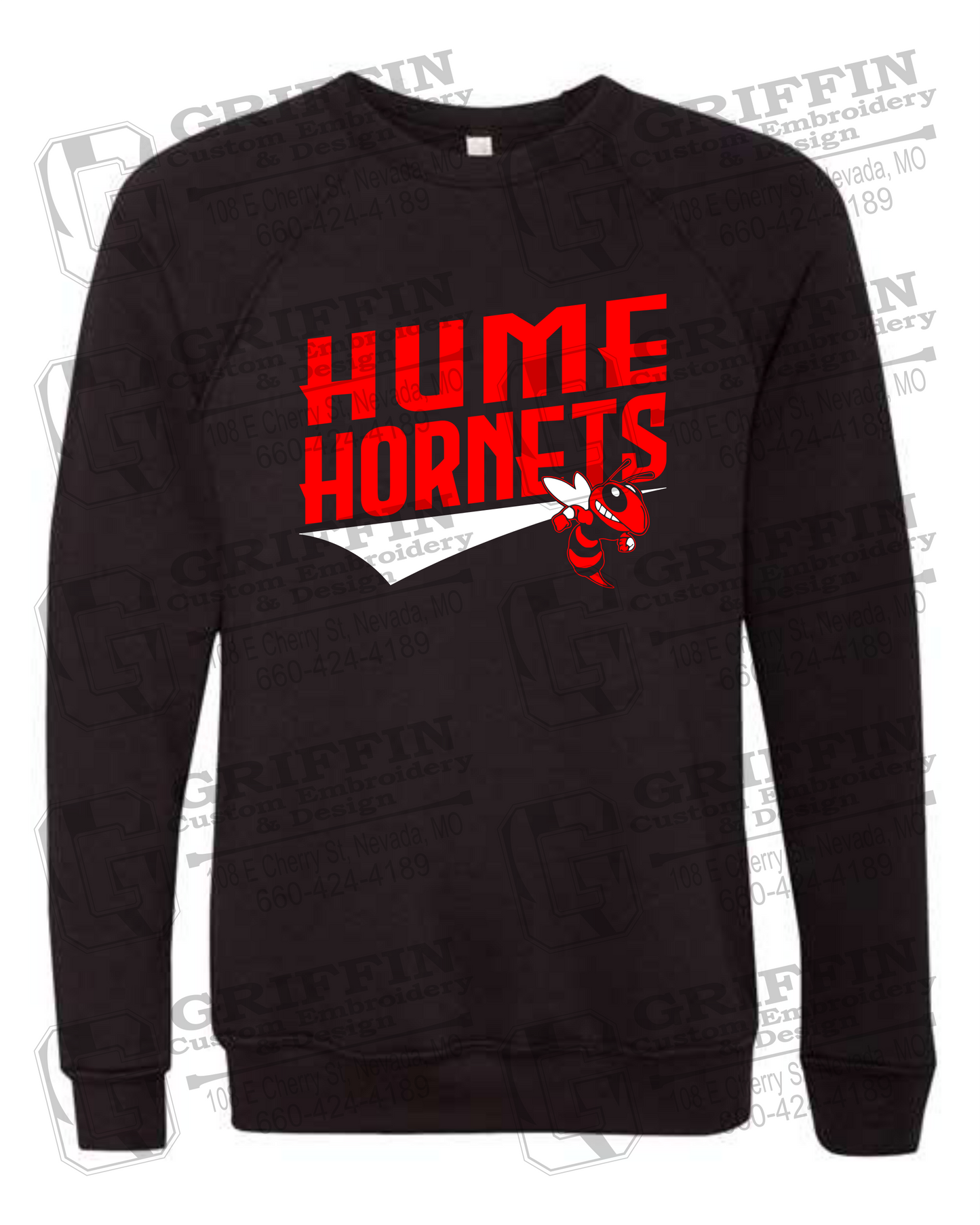 Sponge Fleece Sweatshirt - Hume Hornets 23-A